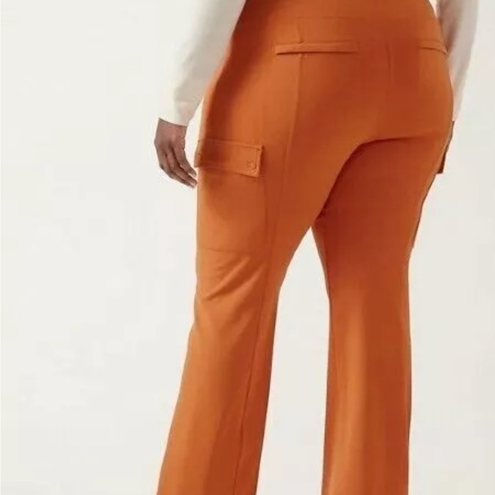 Athleta Delancey Straight Cargo Pant Size 1X Plus Foliage Orange #882625